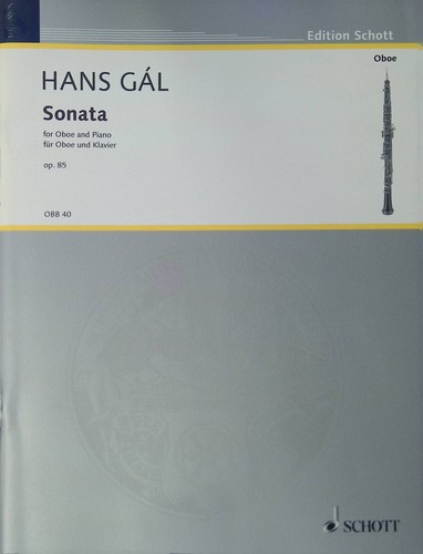 Sonate für oboe - sonate, op.85