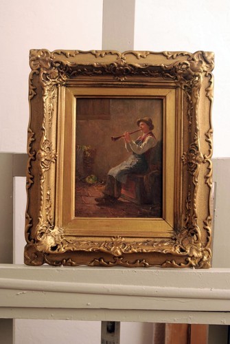 Oboe spielender