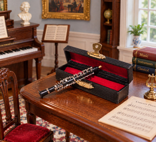 Miniatur puppenhaus oboe 9cm - miniatur,