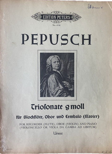Pepusch trosonate moll - g-moll, für