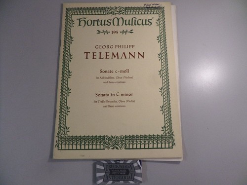 Telemann sonate moll - sonate, für